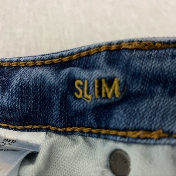 American Eagle 360 Extreme Flex Slim Jeans Sz 29X32 Medium Wash Faded - Picture 12 of 13